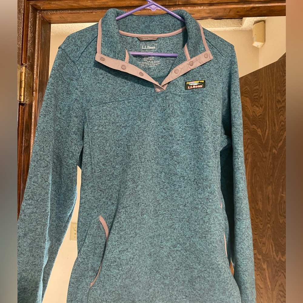 LL Bean sweater fleece pullover.